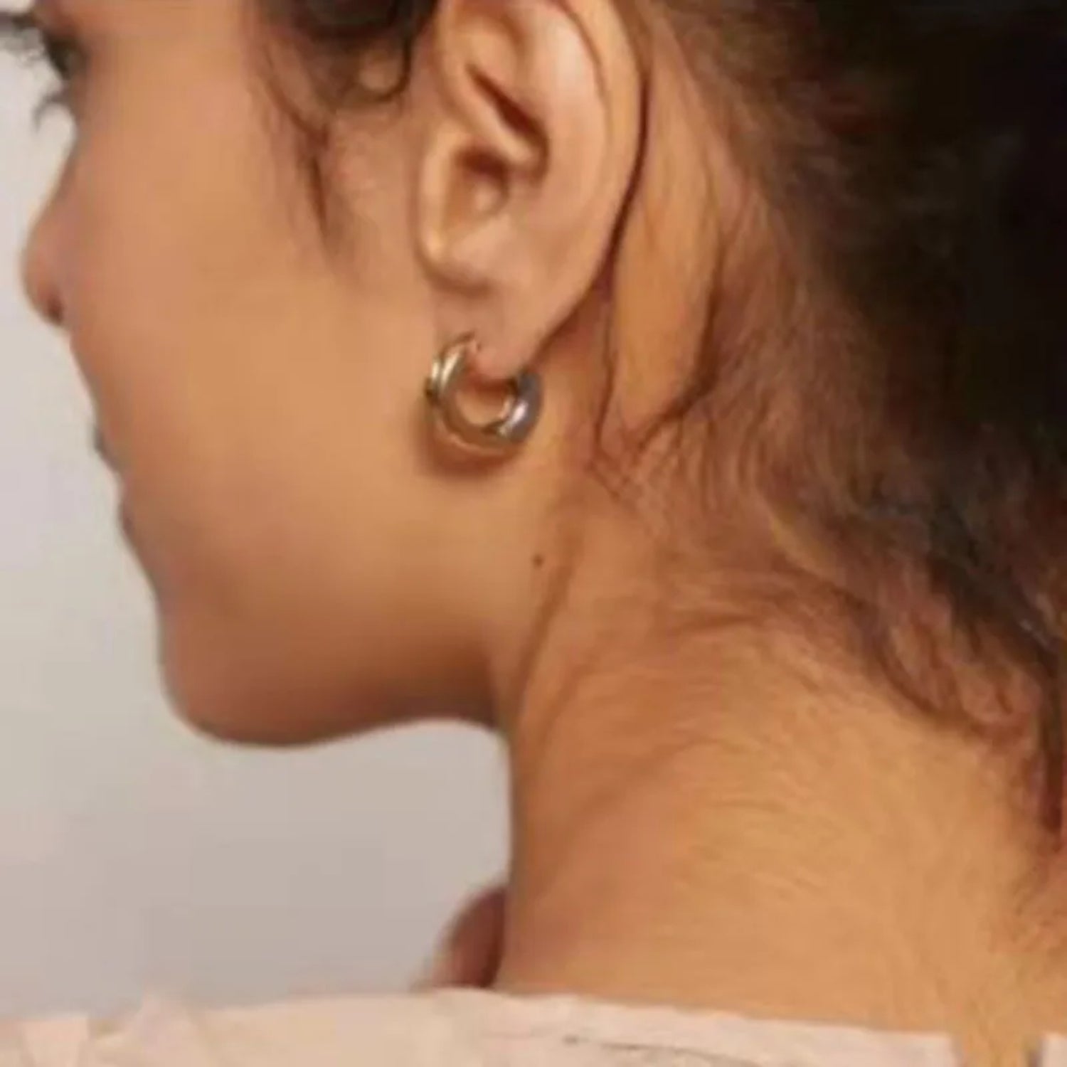 Ying Yang Hoop Earrings