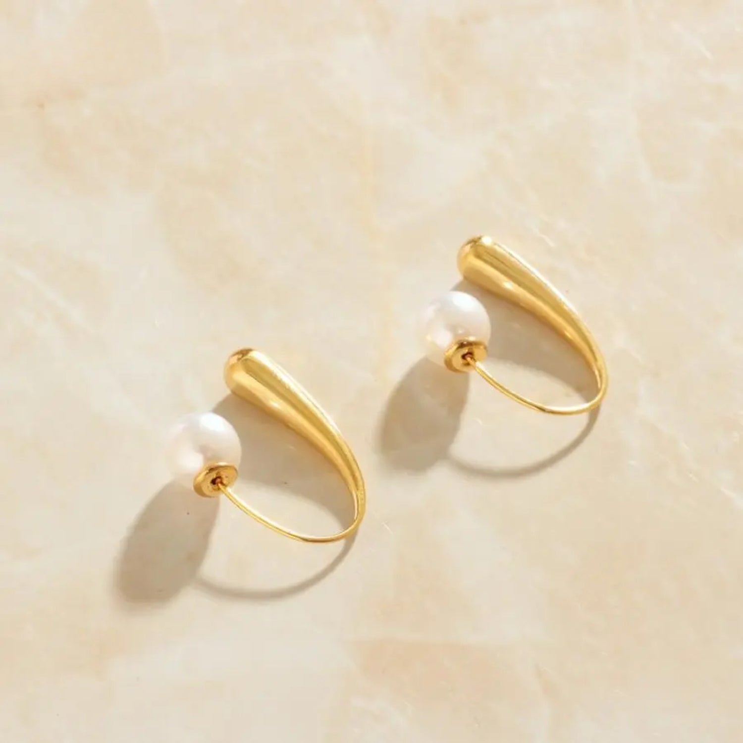 Pearl Hanging Drop Earrings