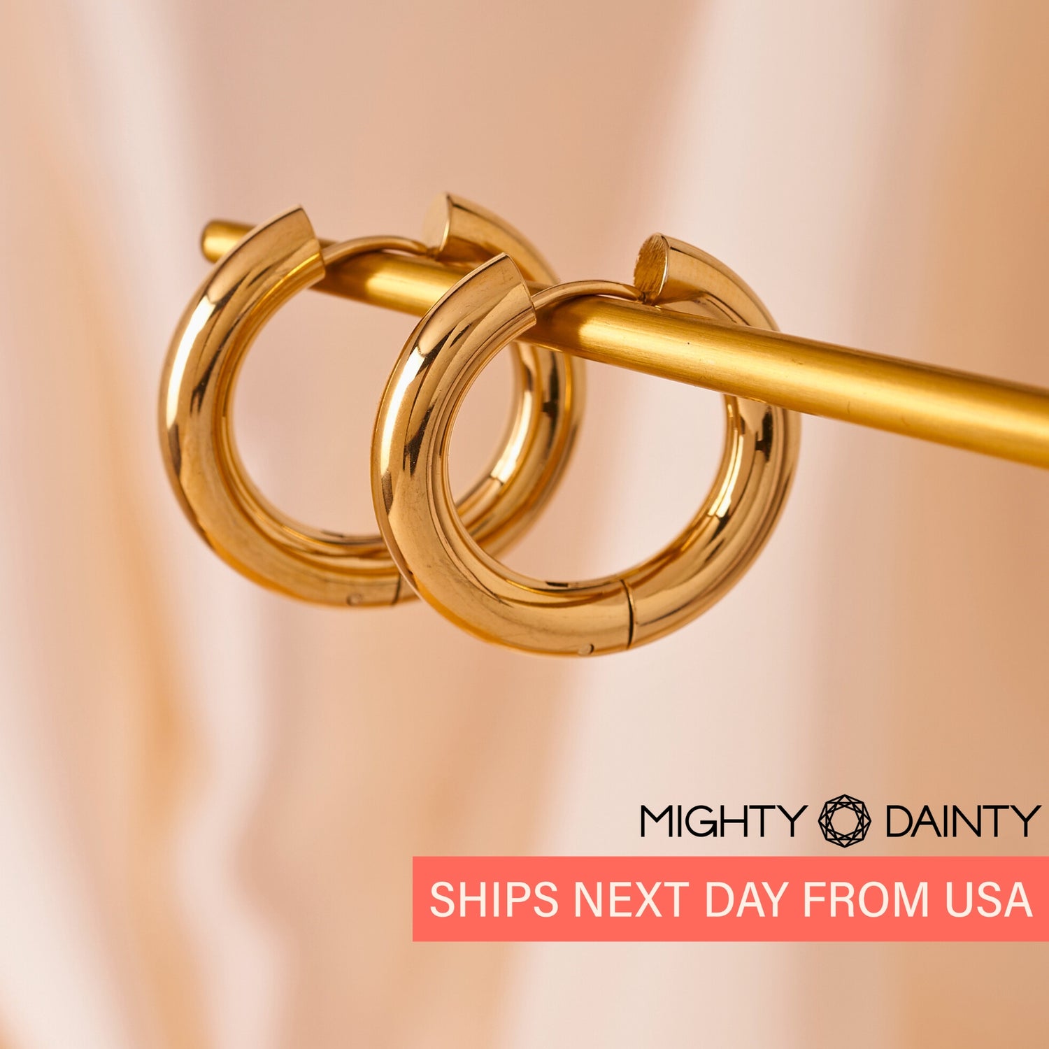 Continuous Hoop Earrings