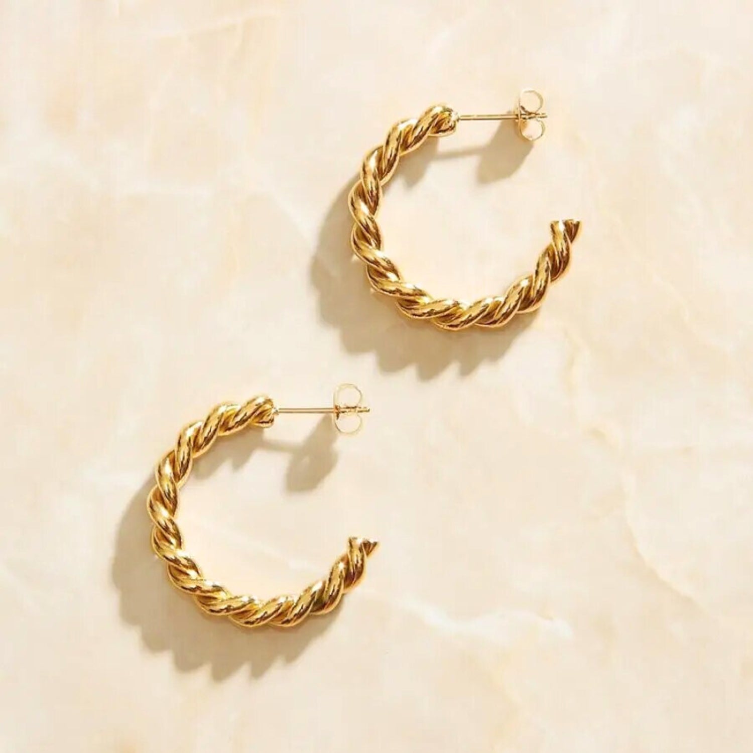 Rope Hoop Earrings
