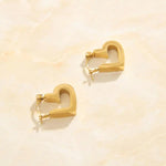Heart Shape Hoop Earrings