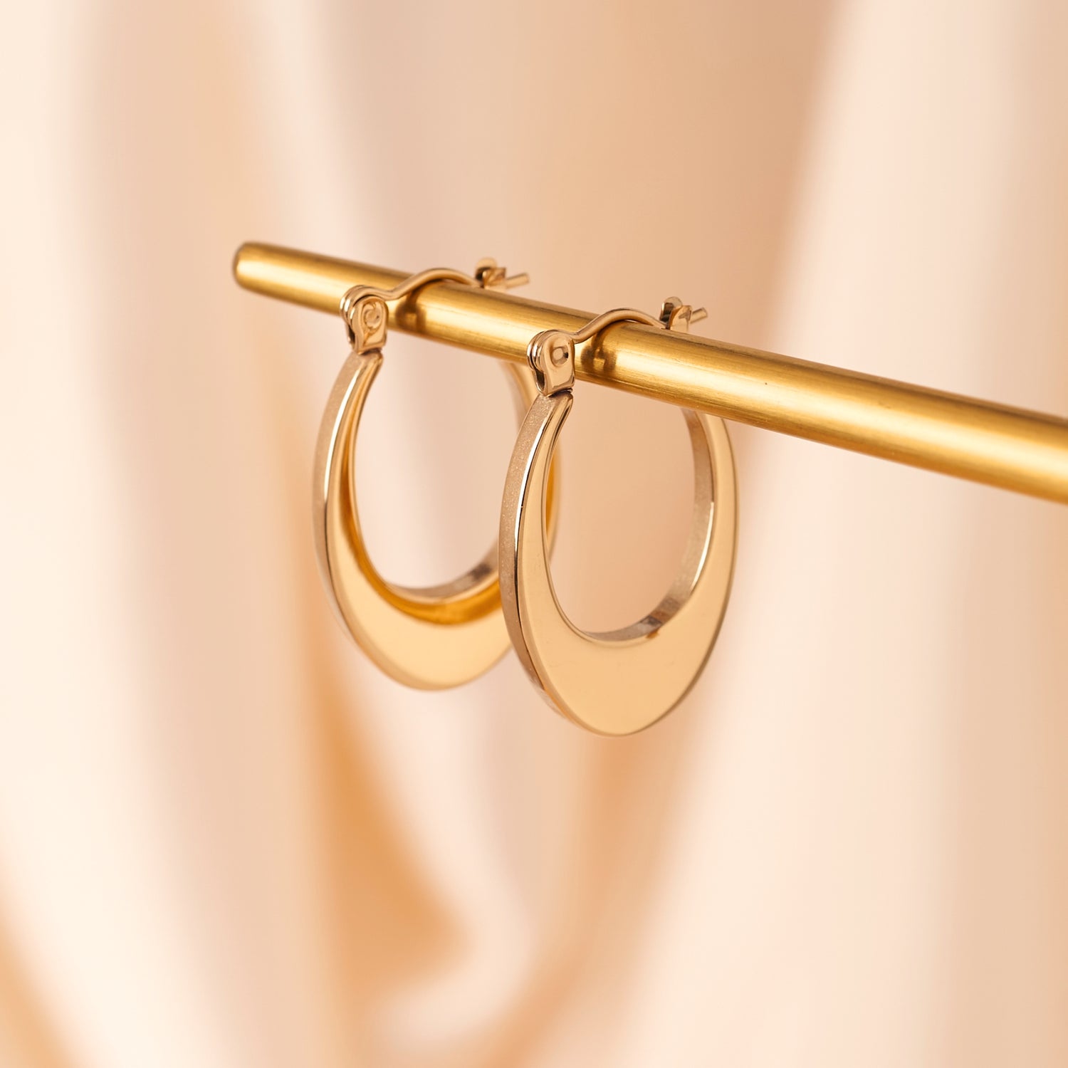 Oval Hoop Earrings