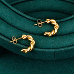 Twisted Chunky Cuff Earrings