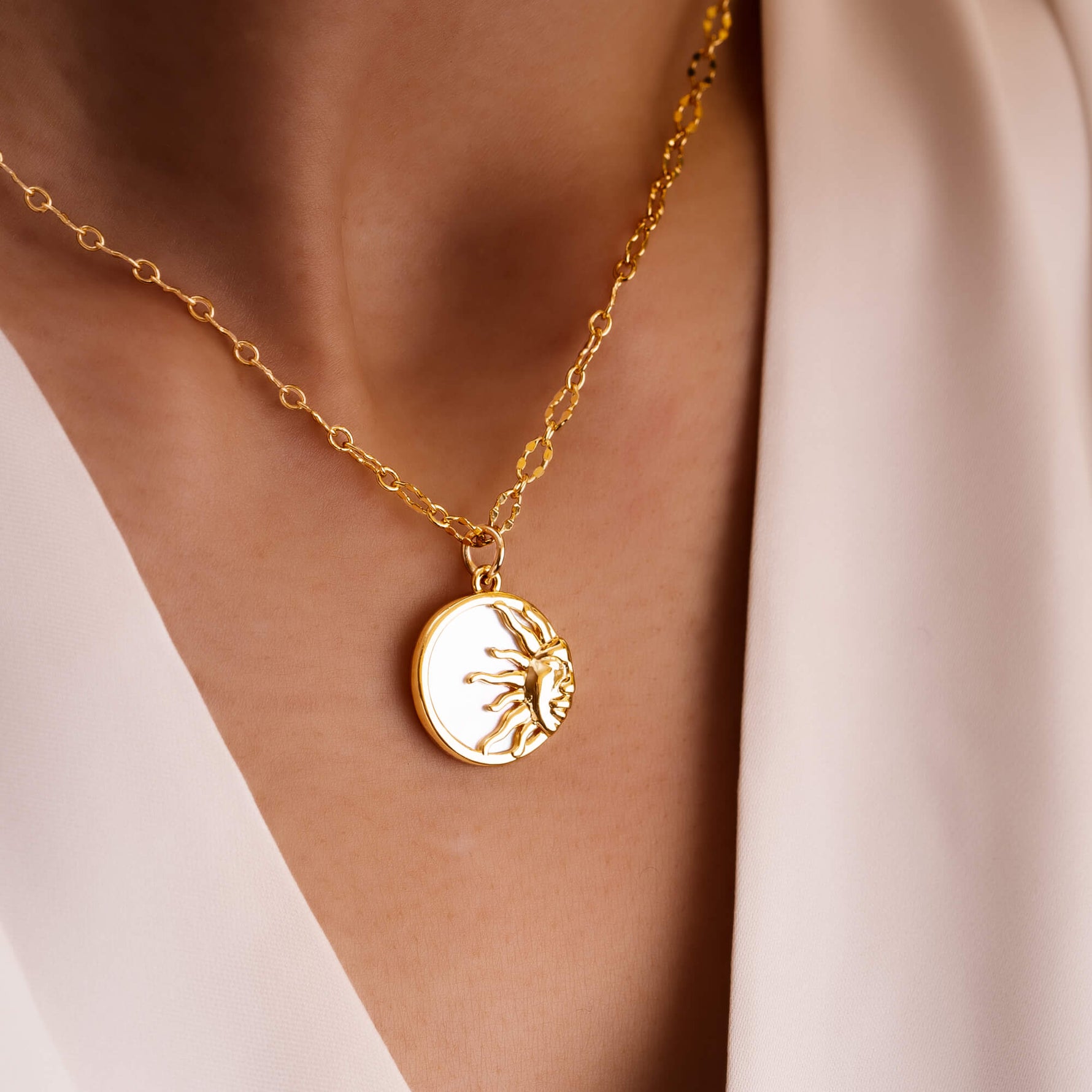 Gleaming Hope Sun Necklace