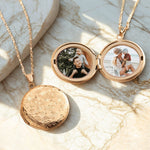 Personalized Image Circle Locket Necklace