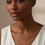 Spaced Letter Initial Necklace