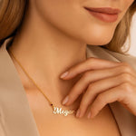 Birthstone Name Necklace