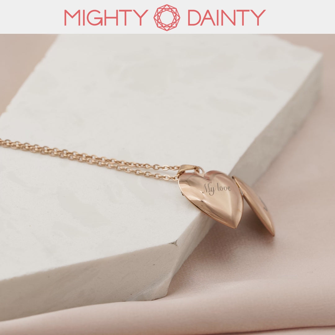Personalized Heart Photo Necklace
