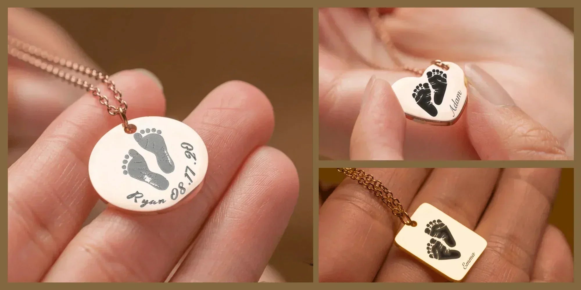 baby fingerprint necklace