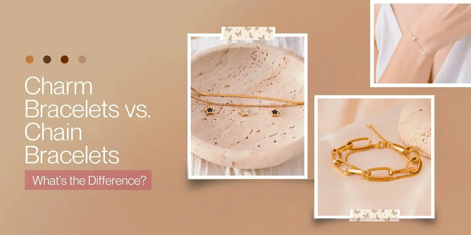 charm bracelets vs. chain bracelets