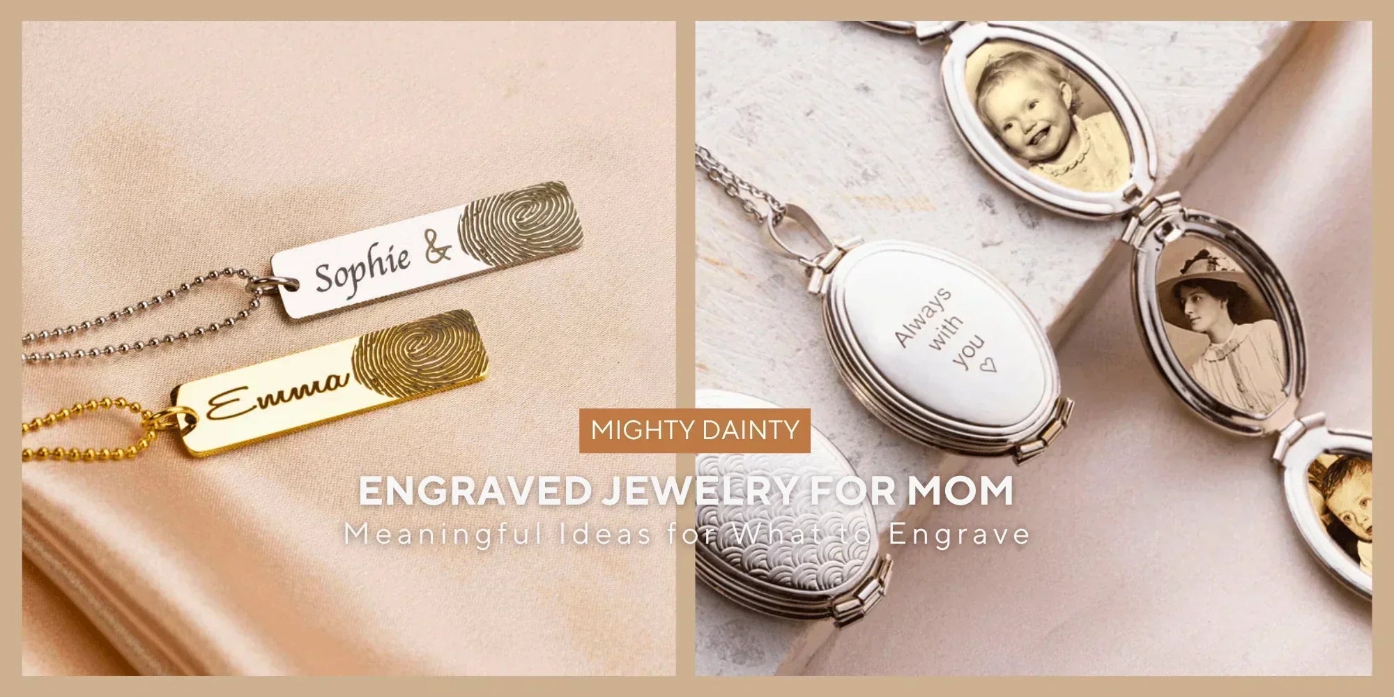 engraved jewelry for mom
