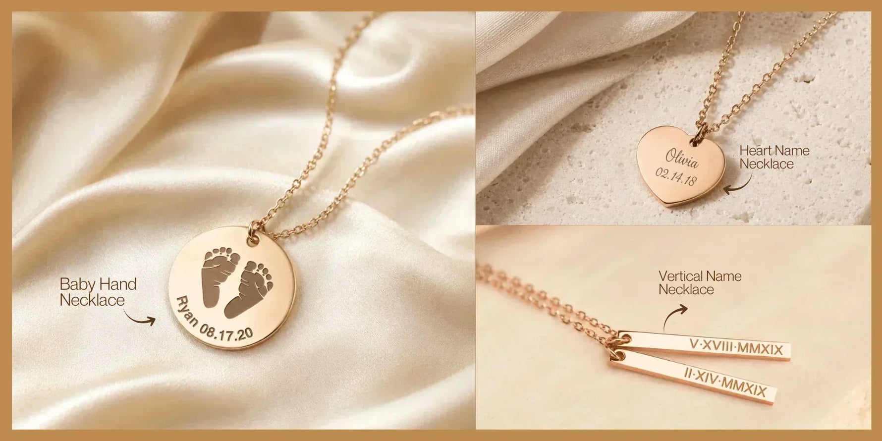 engraved necklace for mom