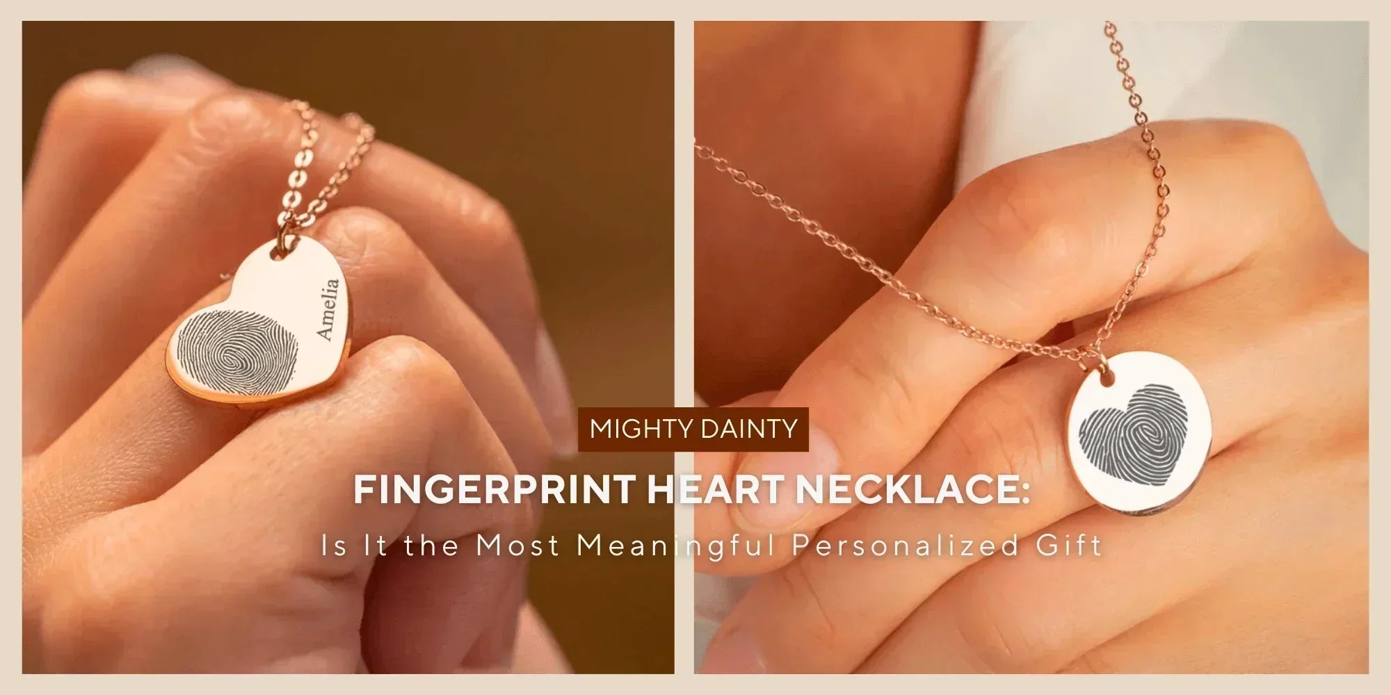 fingerprint heart necklace