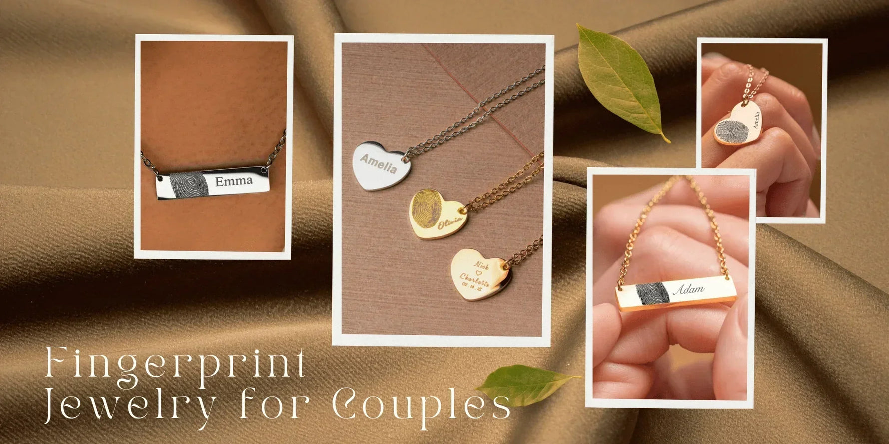 fingerprint jewelry for couples