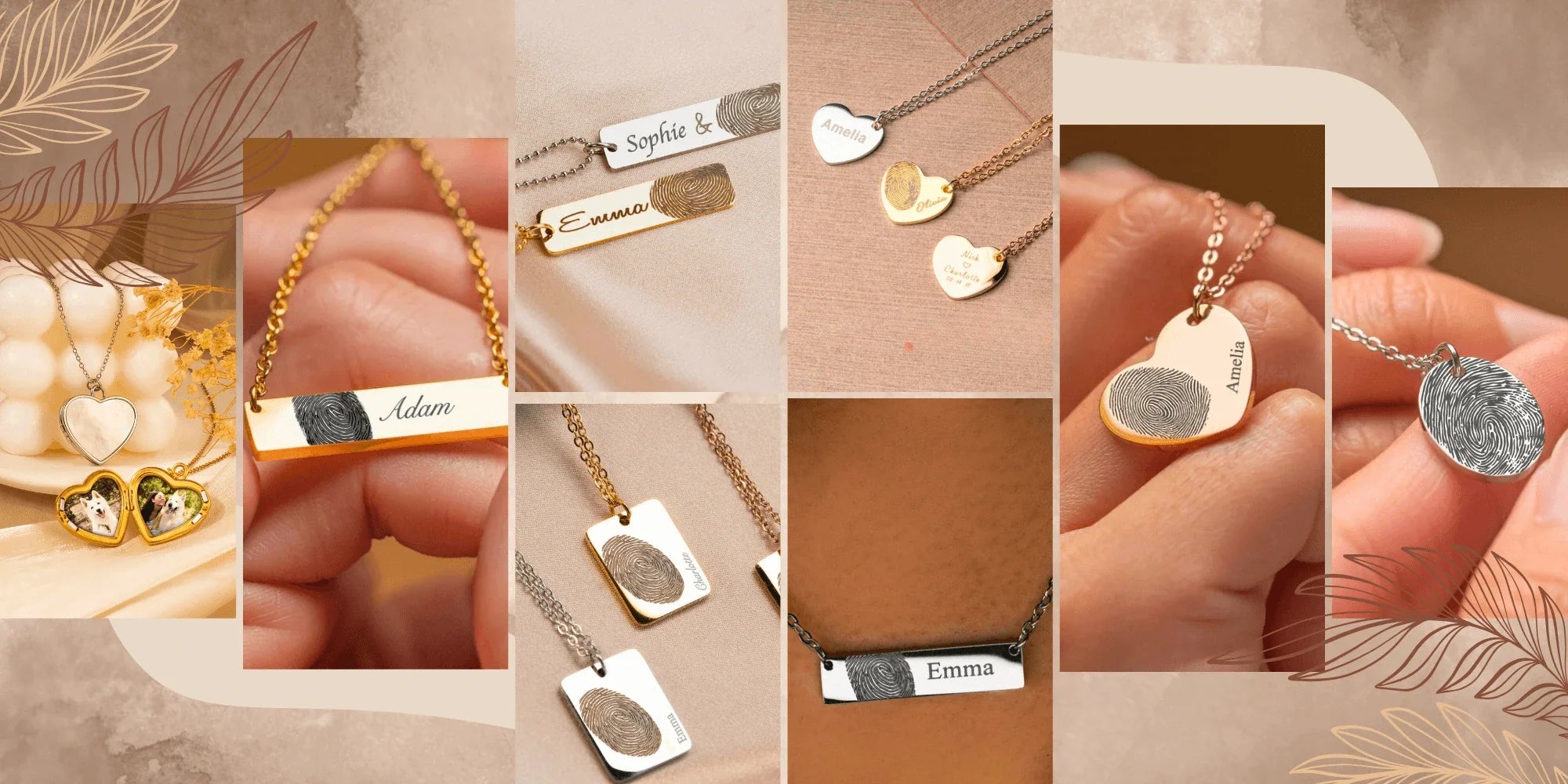 Fingerprint Pendant Necklace