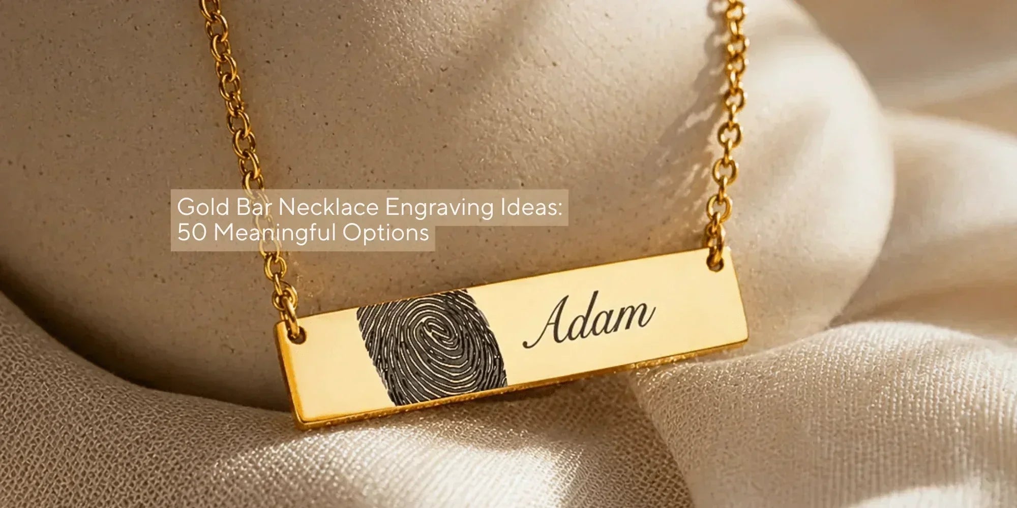 gold bar necklace engraving ideas