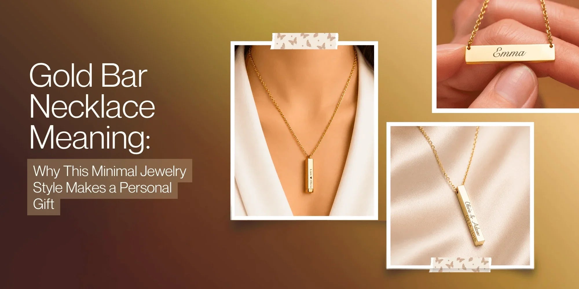 gold bar necklace meaning