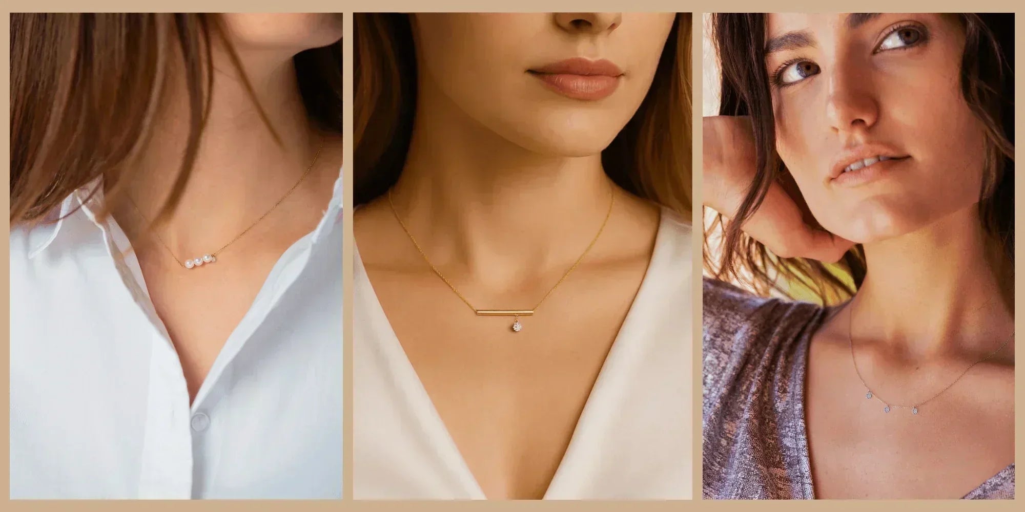 gold diamond necklace