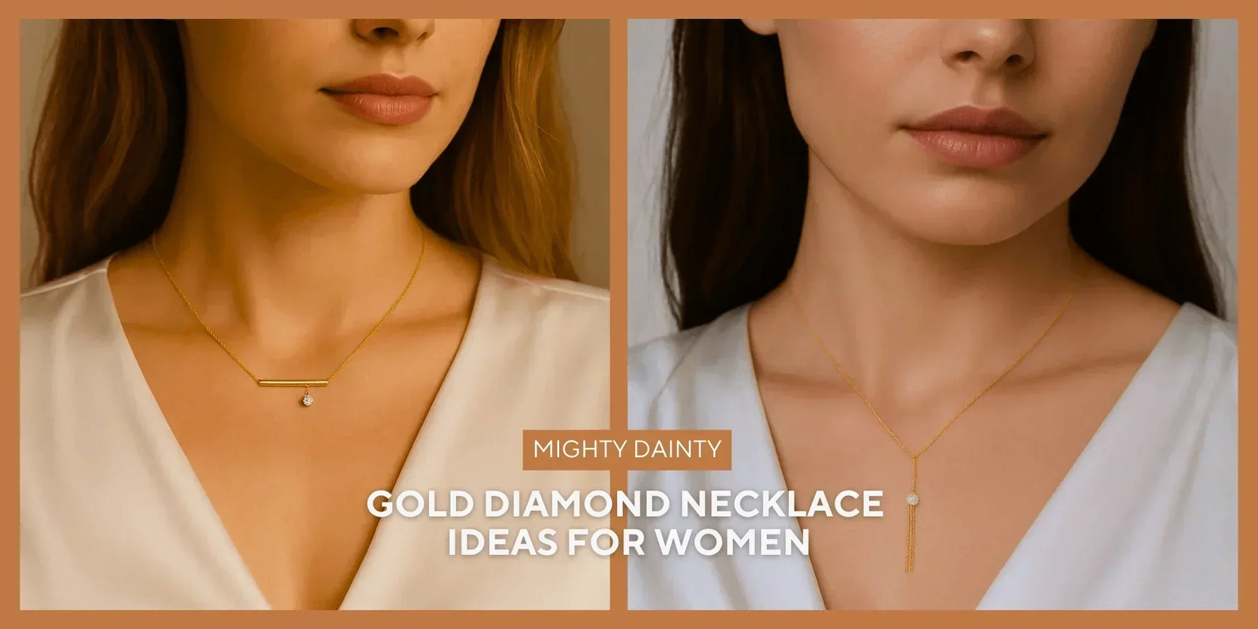 gold diamond necklace ideas