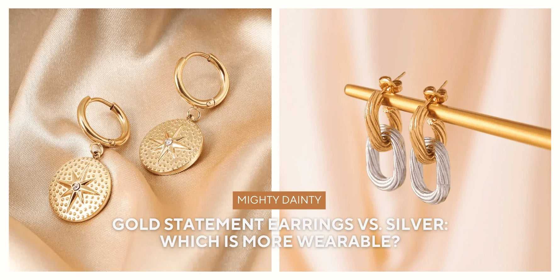 Gold Statement Earrings vs. Silver