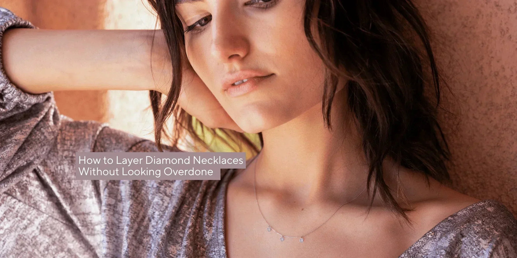 how to layer diamond necklaces