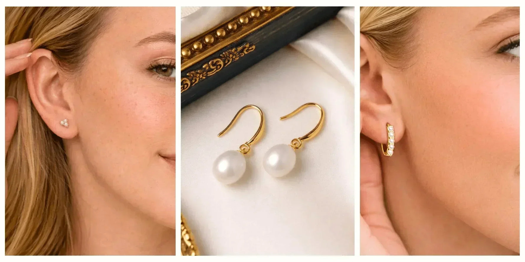 how to style pearl earrings