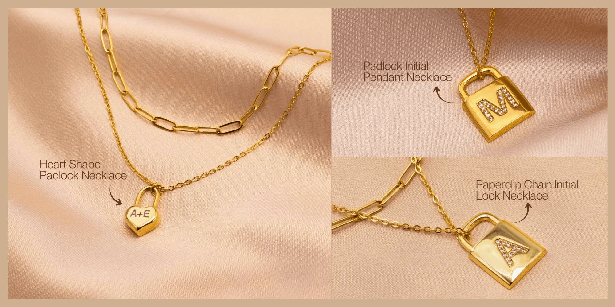 initial lock necklace