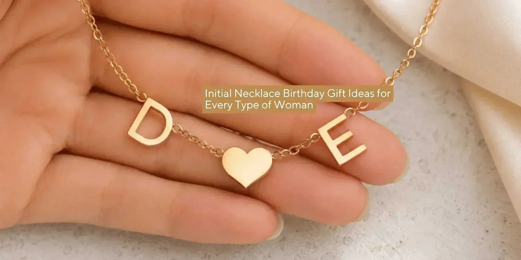 Initial Necklace Birthday Gift Ideas