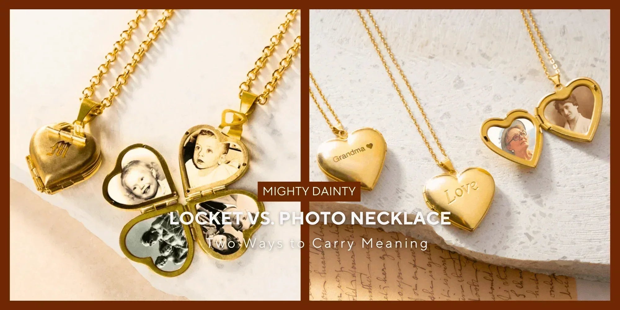 locket vs. photo necklace
