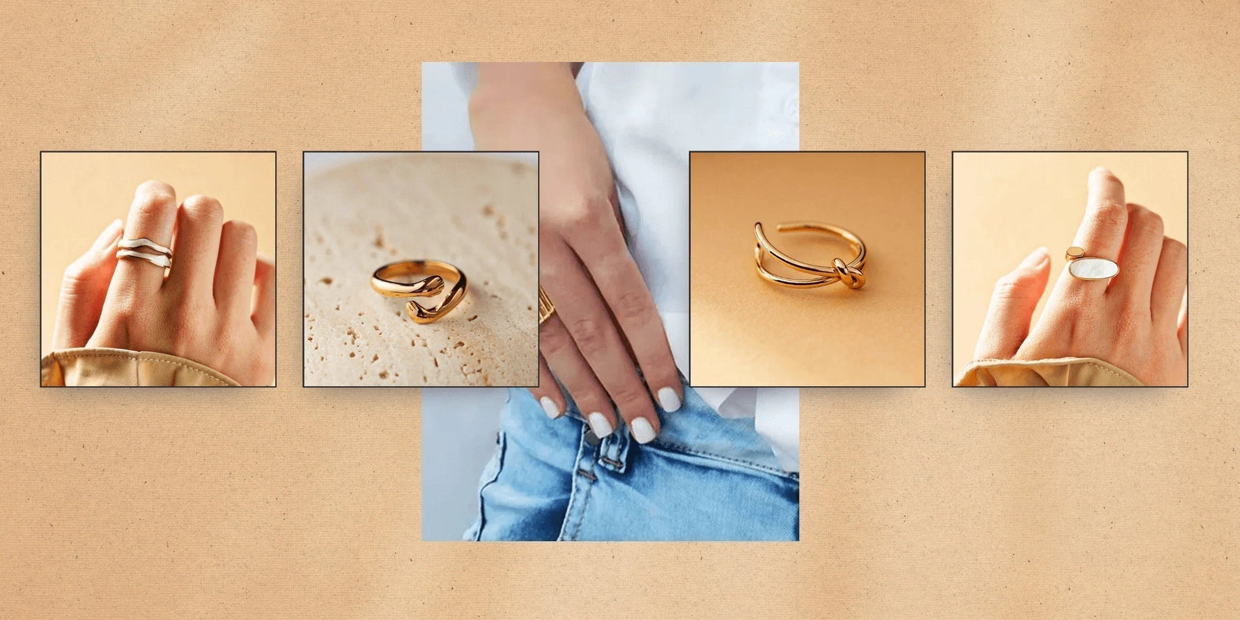 minimalist gold rings for women
