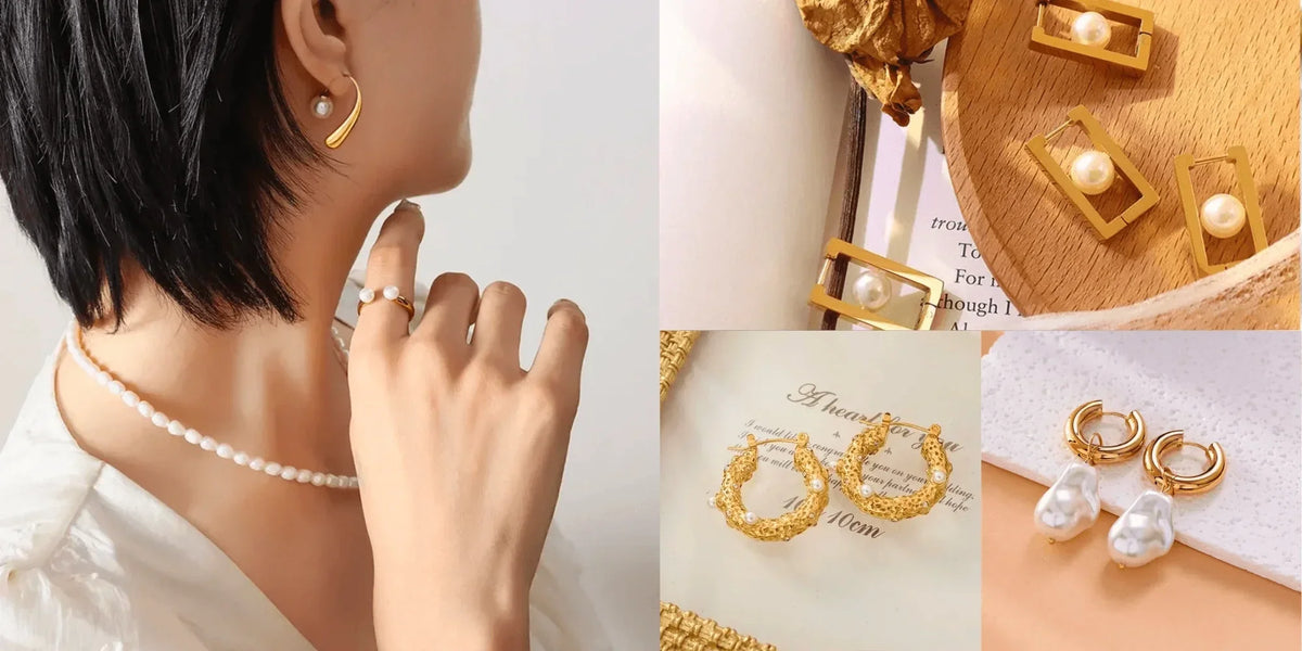 Modern Pearl Earrings for Women