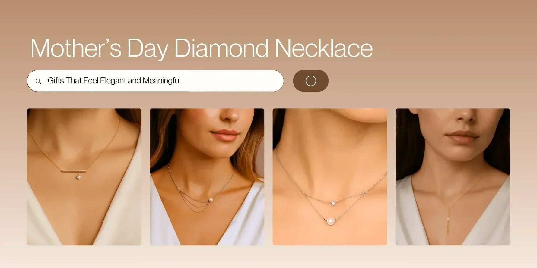 Mother's Day diamond necklace