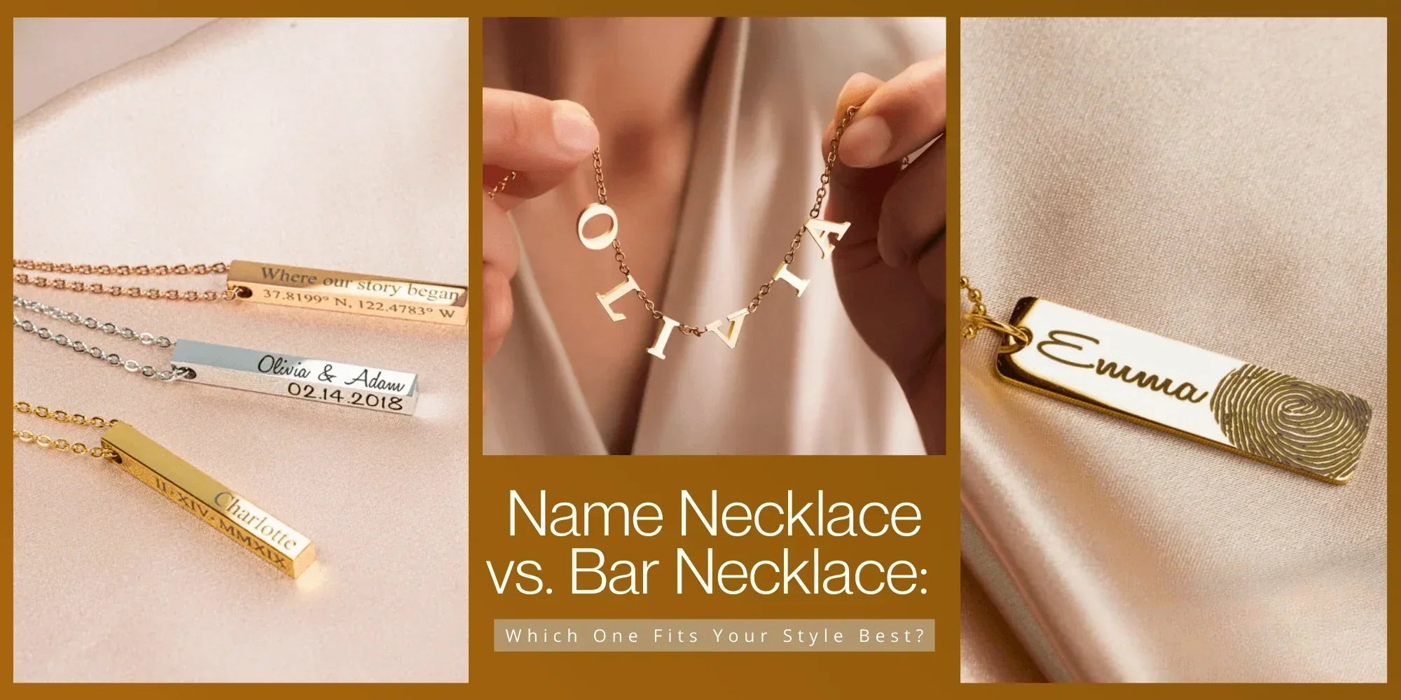 Name Necklace vs. Bar Necklace