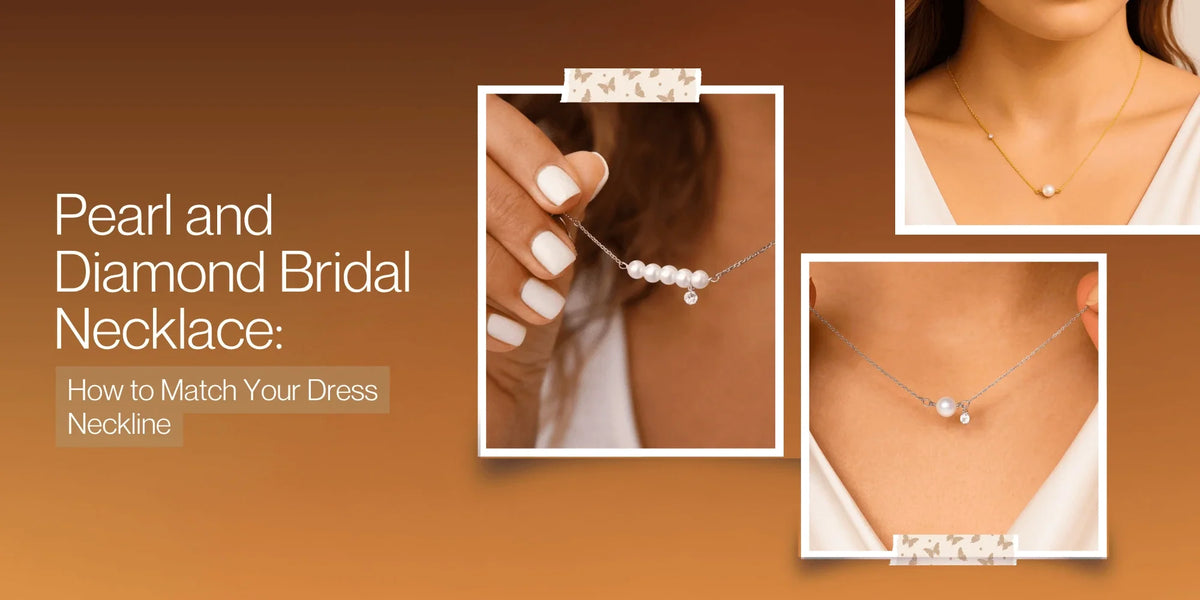 Pearl and Diamond Bridal Necklace