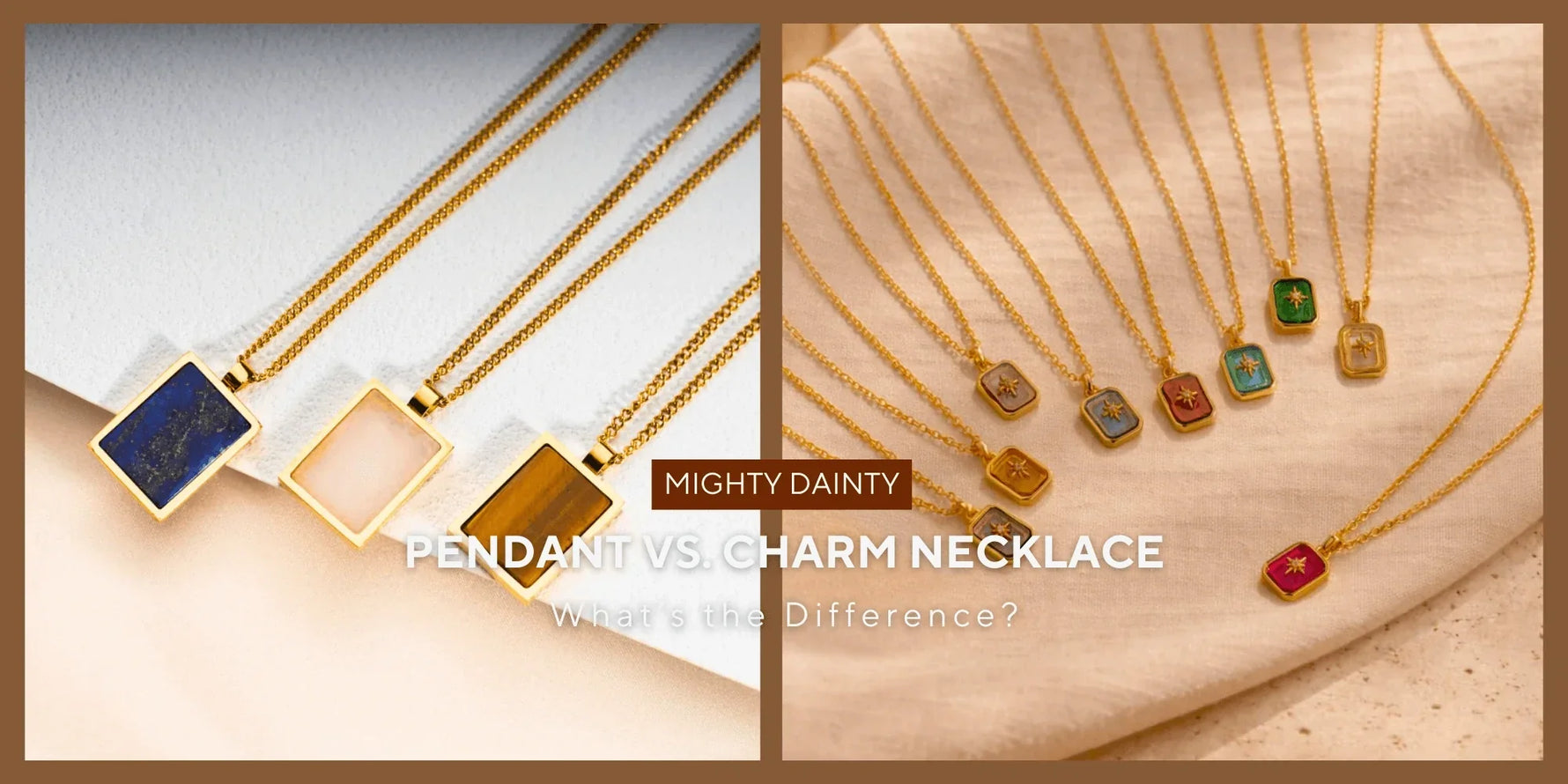 Pendant vs. Charm Necklace