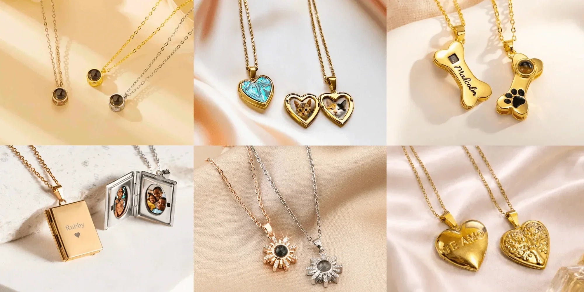 photo necklace vs. projection photo necklace