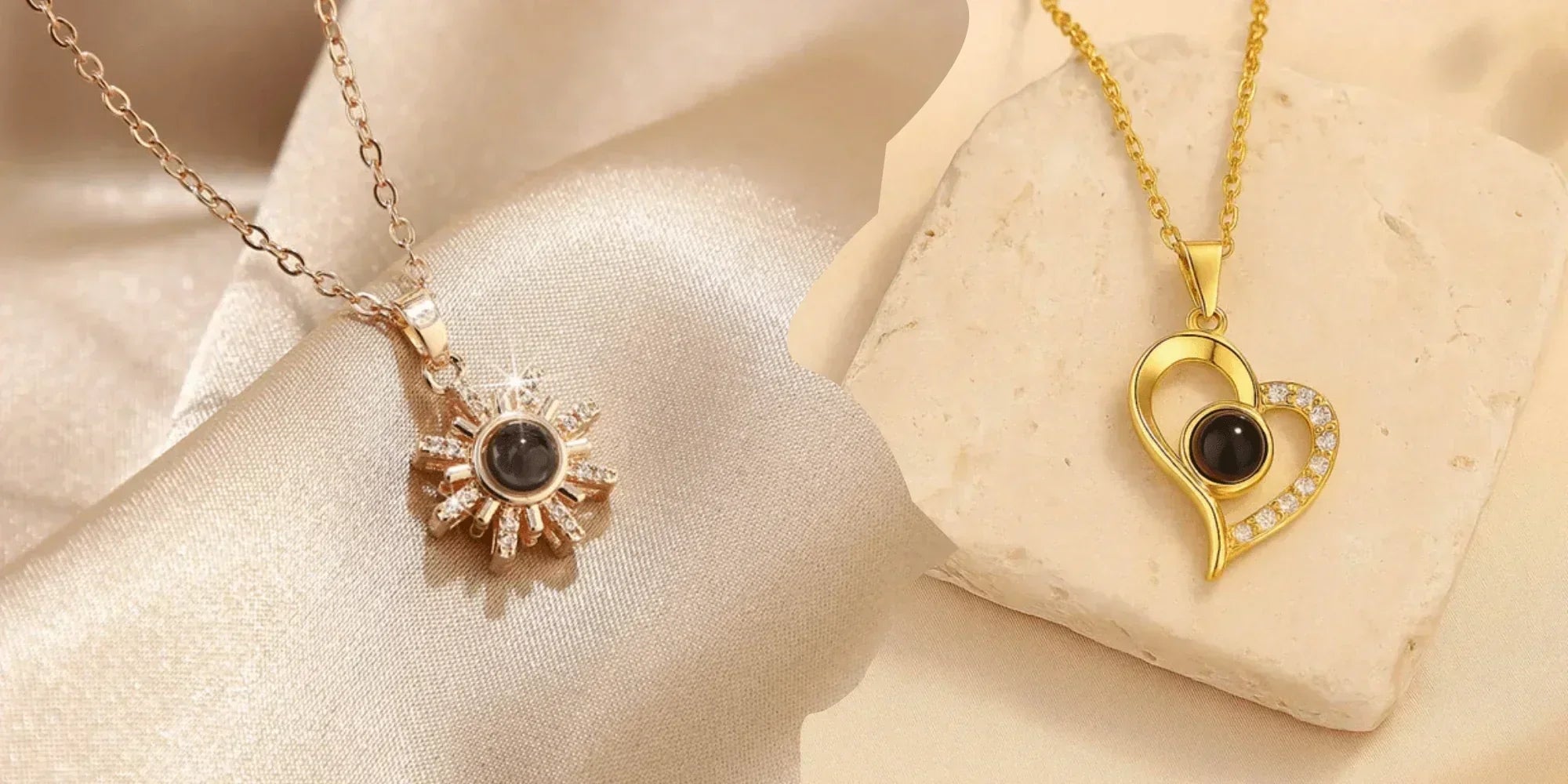 photo projection necklace vs. locket