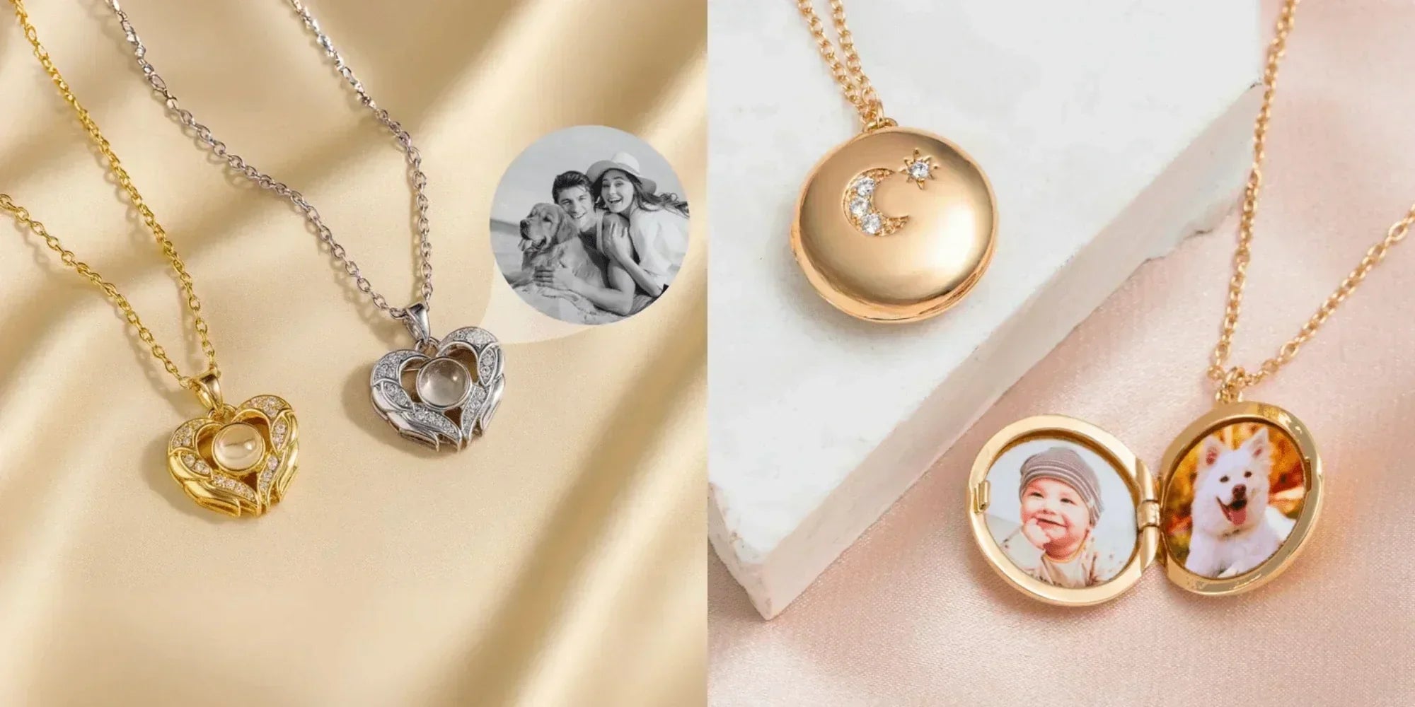 Photo Projection Necklace vs. Photo Locket