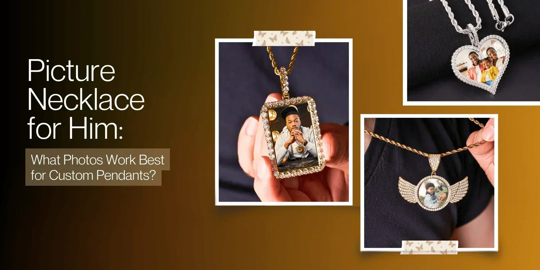 picture necklace for him