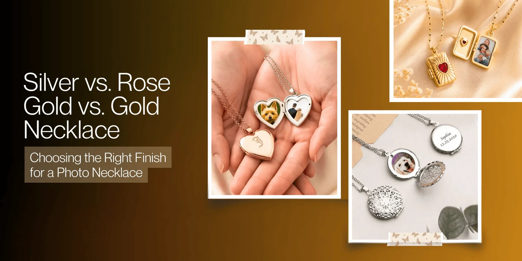 Silver vs. Rose Gold vs. Gold Necklace