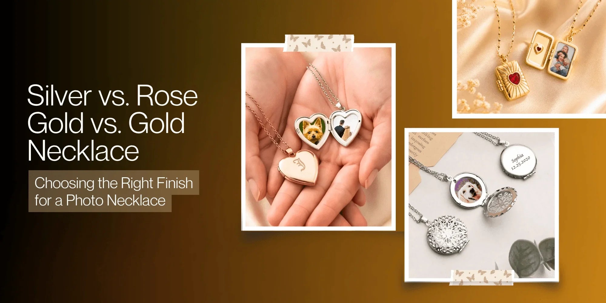 Silver vs. Rose Gold vs. Gold Necklace