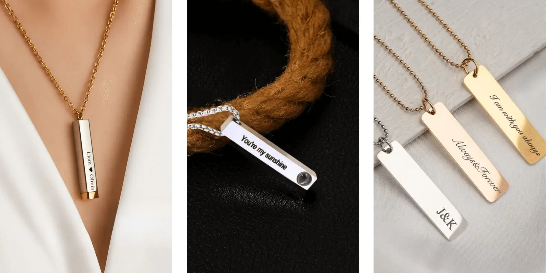 types of bar necklaces