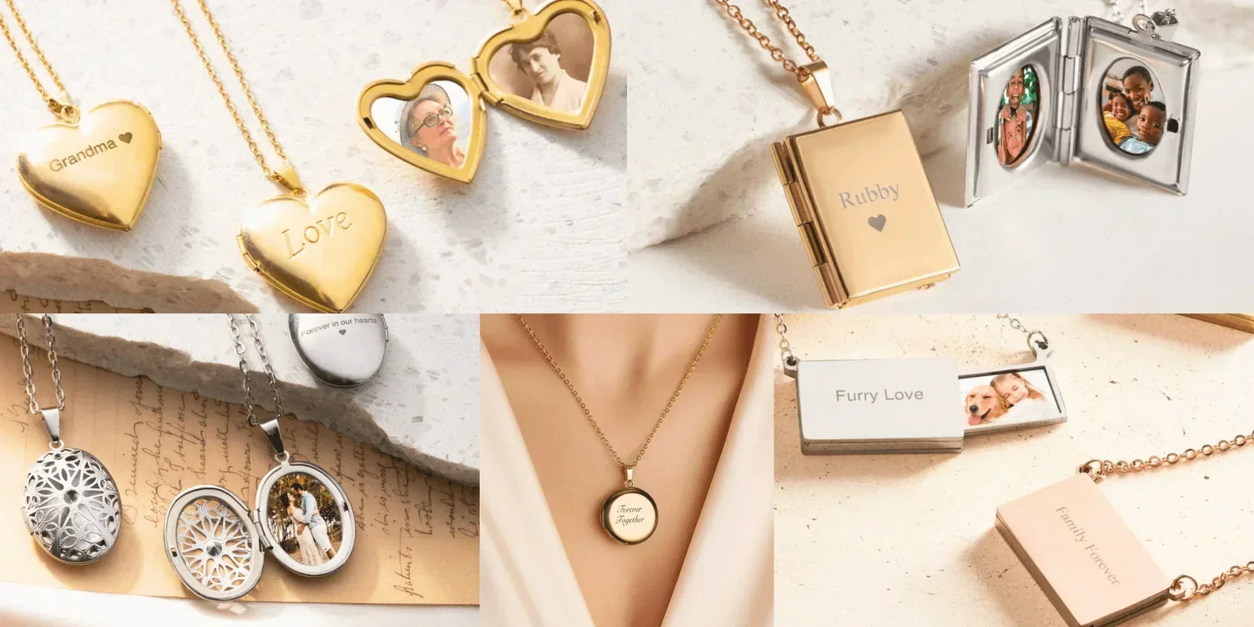 types of locket necklaces