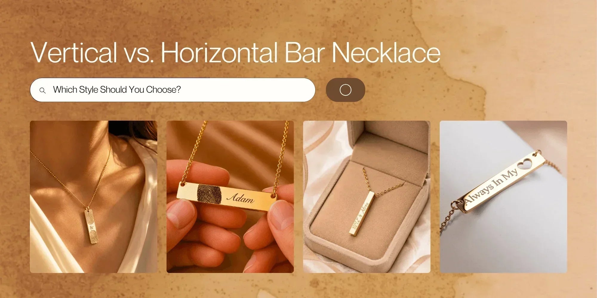 vertical vs. horizontal bar necklace