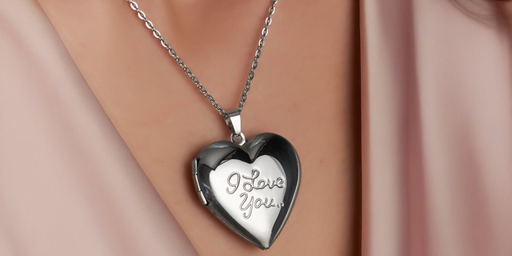 engraved heart locket