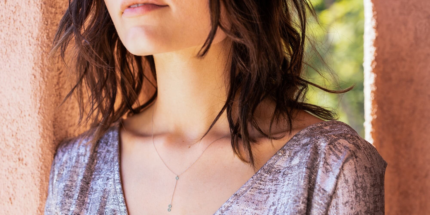 platinum vs. silver diamond necklaces