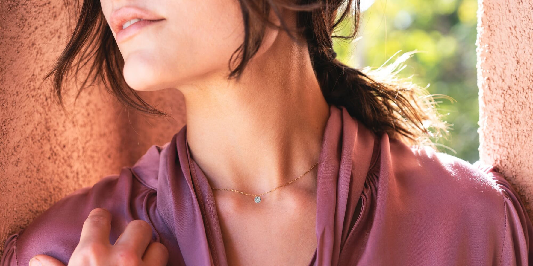 real vs. lab-grown diamond necklaces