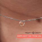 Gold Single Large Diamond Necklace