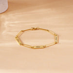 Paper Clip Name Bracelet