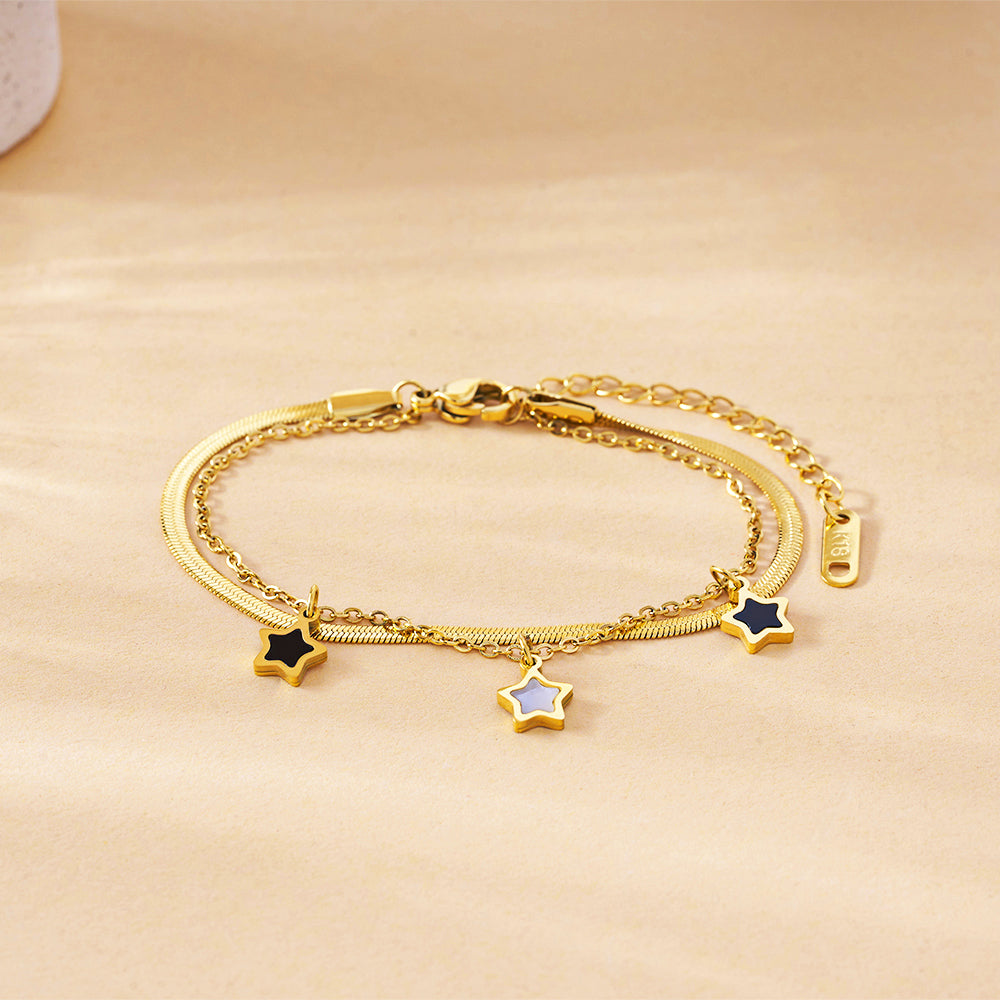 gold star bracelet